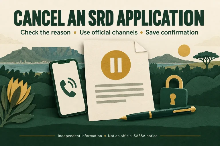How to Cancel an SRD Application