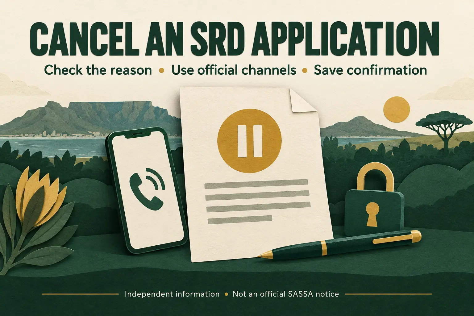 How to Cancel an SRD Application
